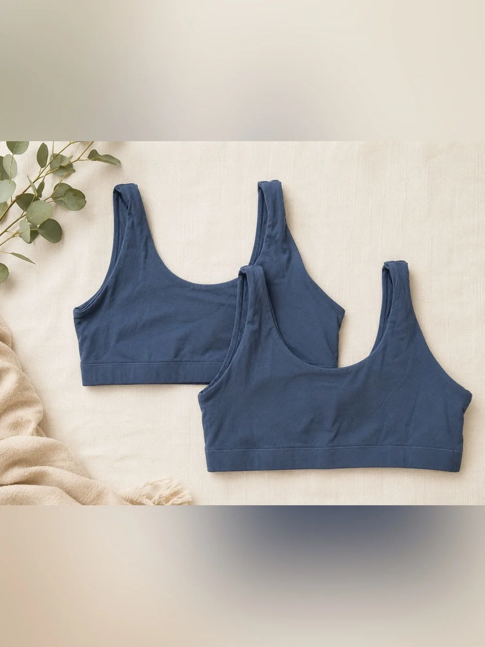Quince Organic Cotton Scoop Bralette Bundle of 2